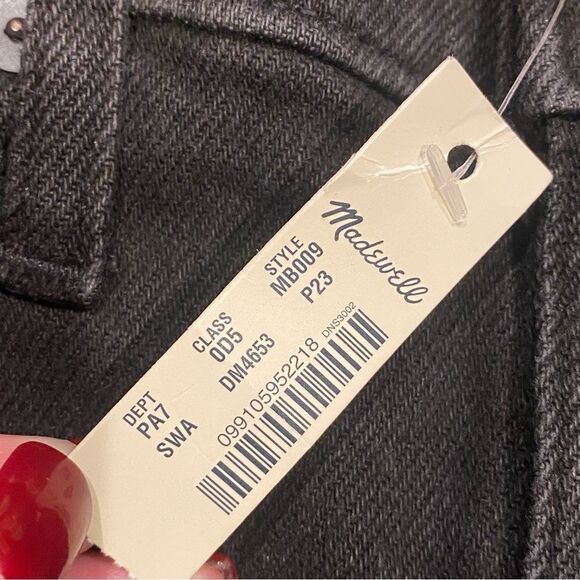 NWT Madewell 10" High Rise Skinny Black Jeans with Magic Pockets Women's 23P - Picture 12 of 13
